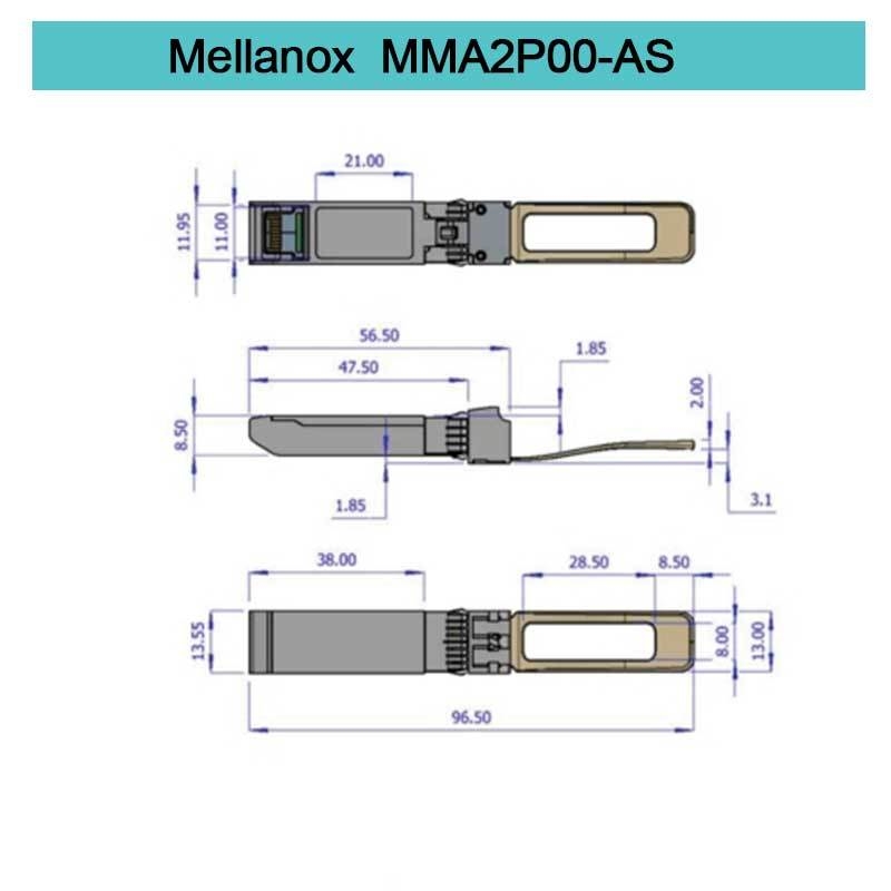 Wtykany moduł nadawczo-odbiorczy Mellanox SFP MMA2P00-AS 25GbE LC-LC SR do 100 m