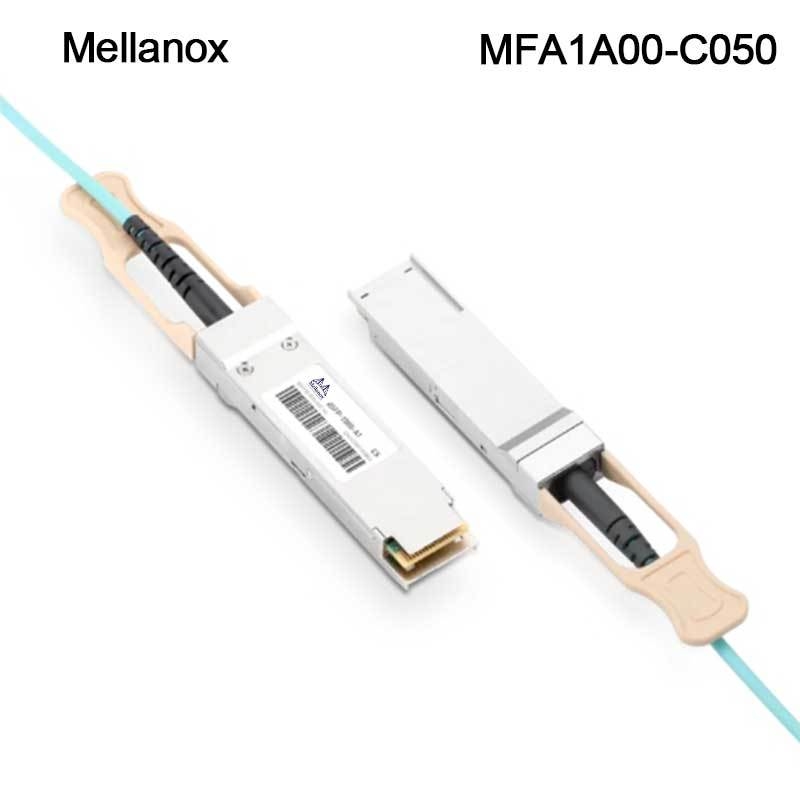 QSFP LSZH Mellanox AOC Kabel aktywny MFA1A00-C050 100GbE 50m nowy i oryginalny