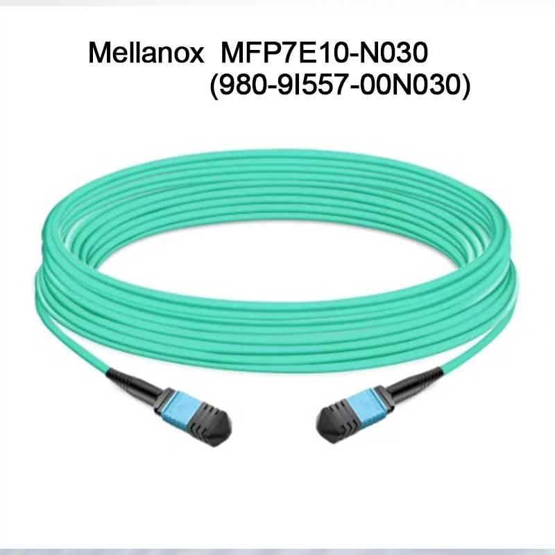 Kabel światłowodowy wielomodowy Nvidia Mfp7e10-Nxxx Mfp7e10-N030 (980-9I557-00N030) MMF, MPO12 APC do MPO12 APC, 30m