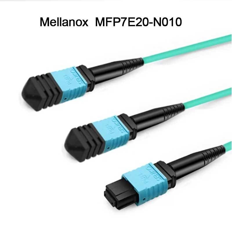 Kabel światłowodowy rozdzielacza wielomodowego Nvidia Mfp7e20-Nxxx Mfp7e20-N010 Mmf, MPO12 APC do 2xmpo12 APC