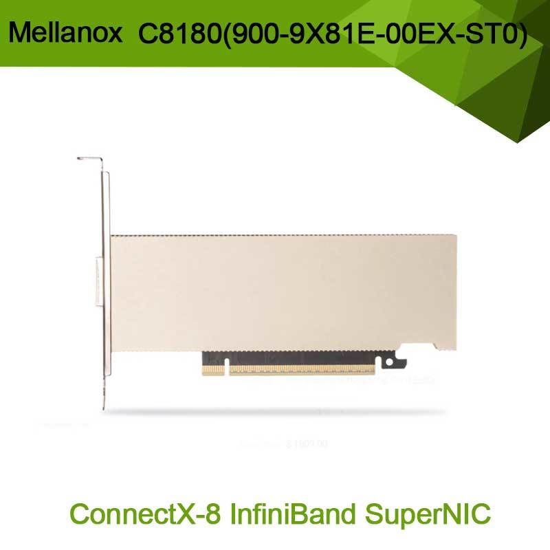 Nvidia Connectx-8 Adapter C8180 (900-9X81E-00EX-ST0) Jednorazowa klatka Osfp Infiniband: 800 gbs Xdr Ib