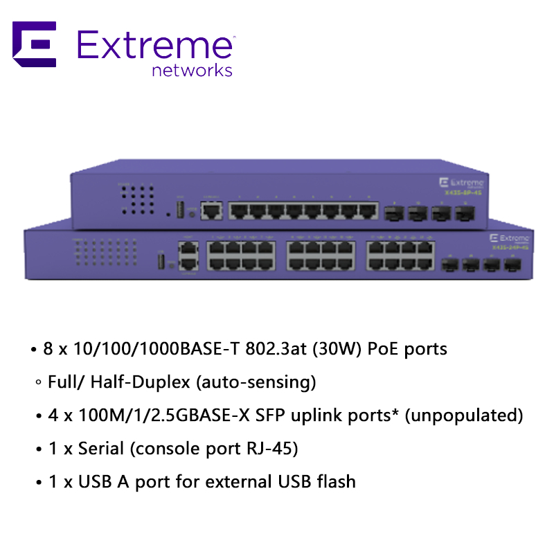 Przełącznik sieciowy Mellanox High-Performance Extreme X435-8p-4s Przełącznik sieciowy do szybkiej łączności