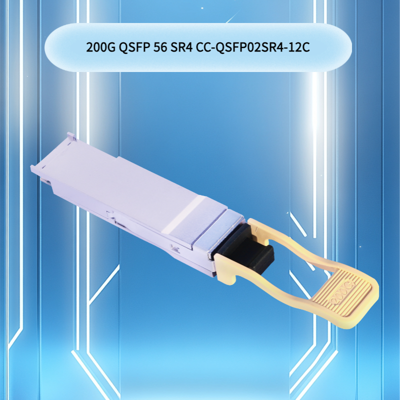 200g Qsfp56 Sr4 Optyczny Transceiver 100m na włóknie Om4 / 70m na włóknie Om3, wysokowydajne połączenie dla centrów danych