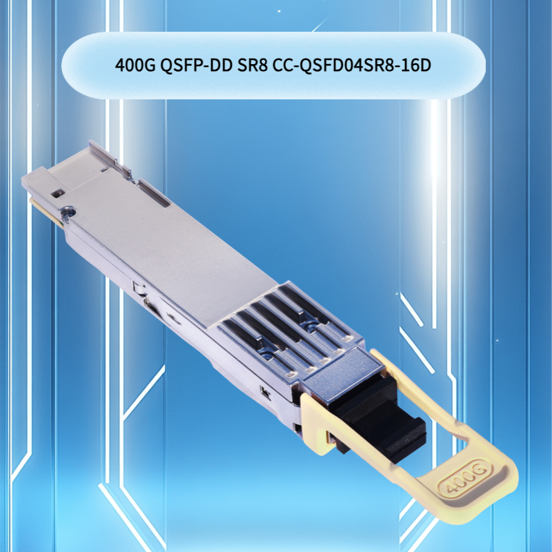Szybki moduł nadawczo-odbiorczy optyczny 400G QSFP-DD SR8 dla centrów danych 400G QSFP-DD SR8