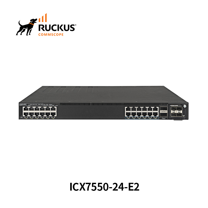 Zaawansowany przełącznik Ruckus Icx7550-24-E2 z 24 portami dla bezproblemowej łączności