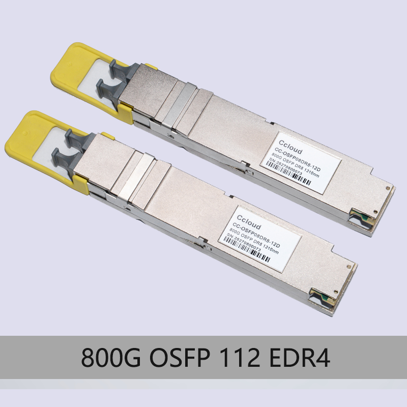 Szybki moduł nadawczo-odbiorczy 800G OSFP 112 EDR4 CC-OSFP08EDR8-12D dla centrów danych
