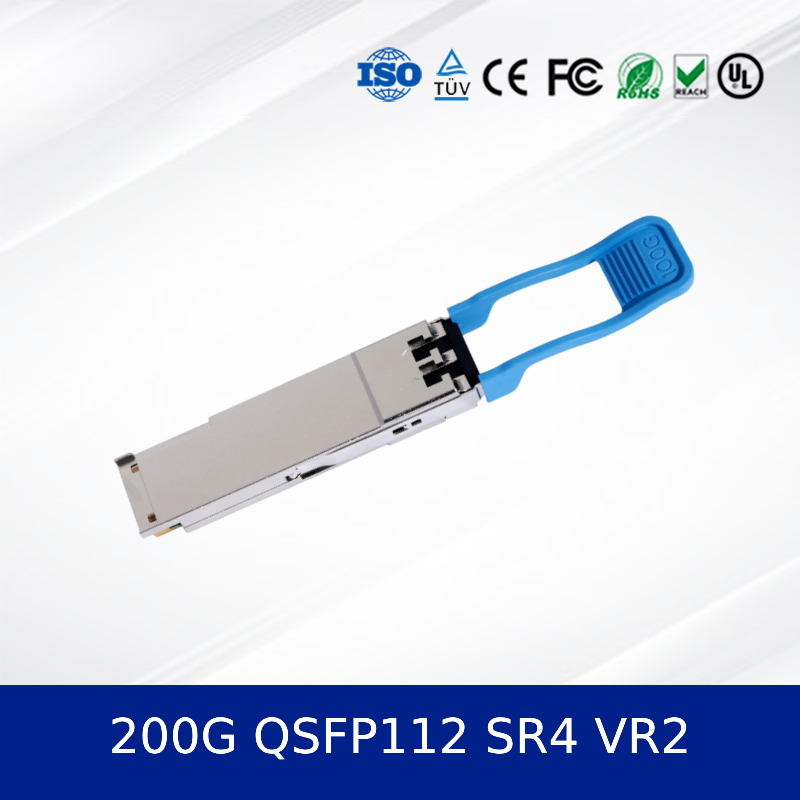 Szybki transceiver 200G QSFP112 SR4 VR2 do centrów danych, duża ilość towaru z magazynu