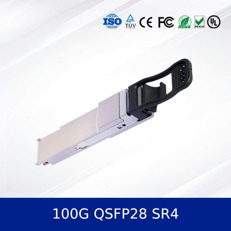 QSFP-100G-SR4 100GBASE-SR4 Moduł nadawczo-odbiorczy optyczny QSFP28 850nm 100m DOM MPO-12 MMF światłowodowy
