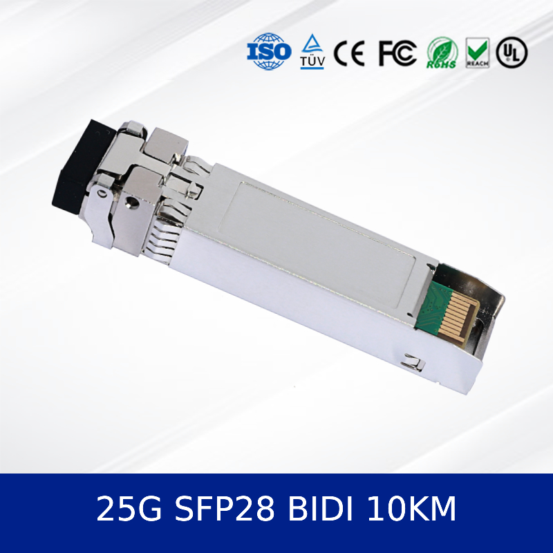 25G SFP28 SR 100M Moduł nadajnika optycznego 850nm 100m OM4 MMF z DDM