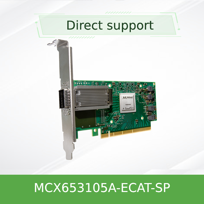 Nvidia MCX653105A-Ecat-Sp Connectx6 Jednoportowa karta sieciowa Osfp56 EDR 100GB/S Vpi Infiniband