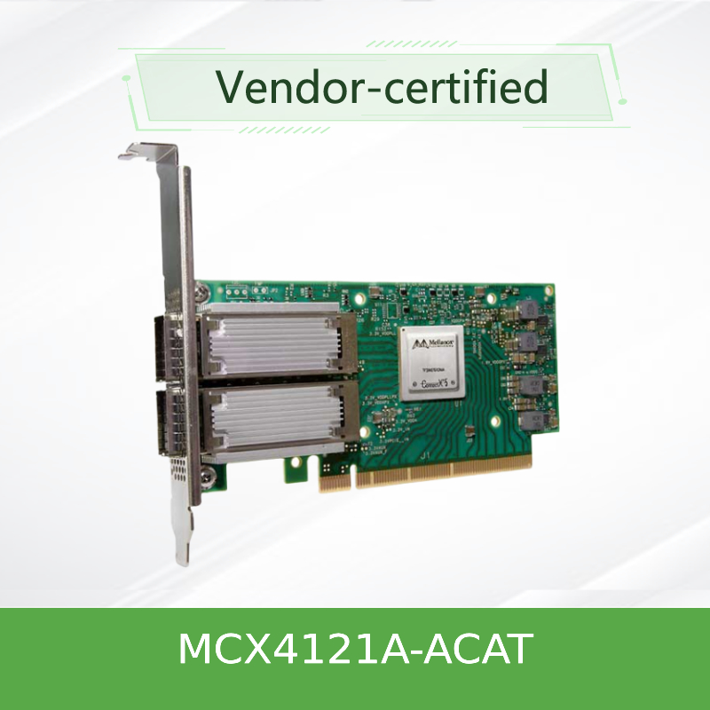 MCX4121A-ACAT ConnectX®-4 Lx EN Nic Karta interfejsu sieciowego 25GbE Dual Port SFP28