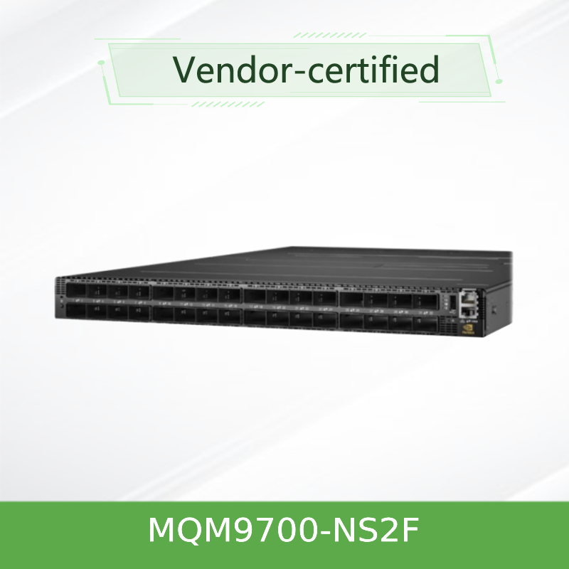 Przełącznik sieciowy Mellanox MQM9700-NS2F(920-9B210-00FN-0M0) Infiniband 400G 16.8 Tbps dla serwera