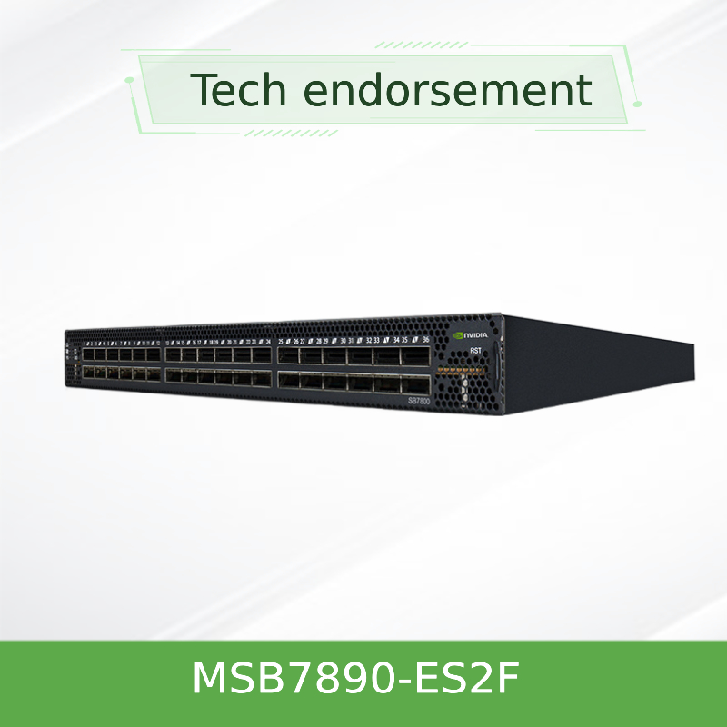 36p Zarządzany zewnętrznie przełącznik EDR 100 Gb/s Smart Mellanox Infiniband MSB7890-ES2F Nieblokujący