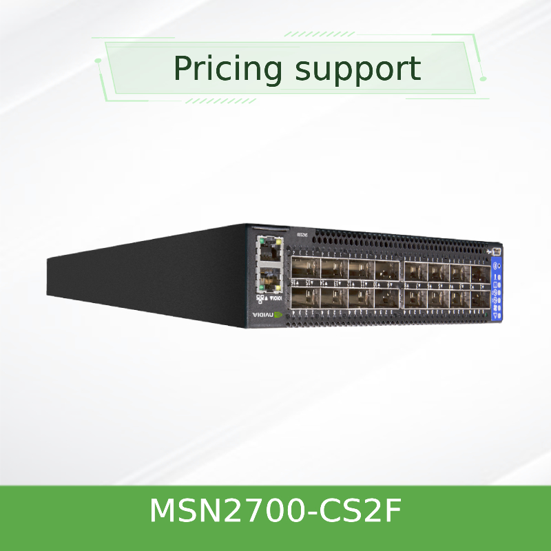 MSN2700-CS2F Przełącznik sieciowy Mellanox oparty na spektrum 25GbE/100GbE 1U Otwarty przełącznik Ethernet