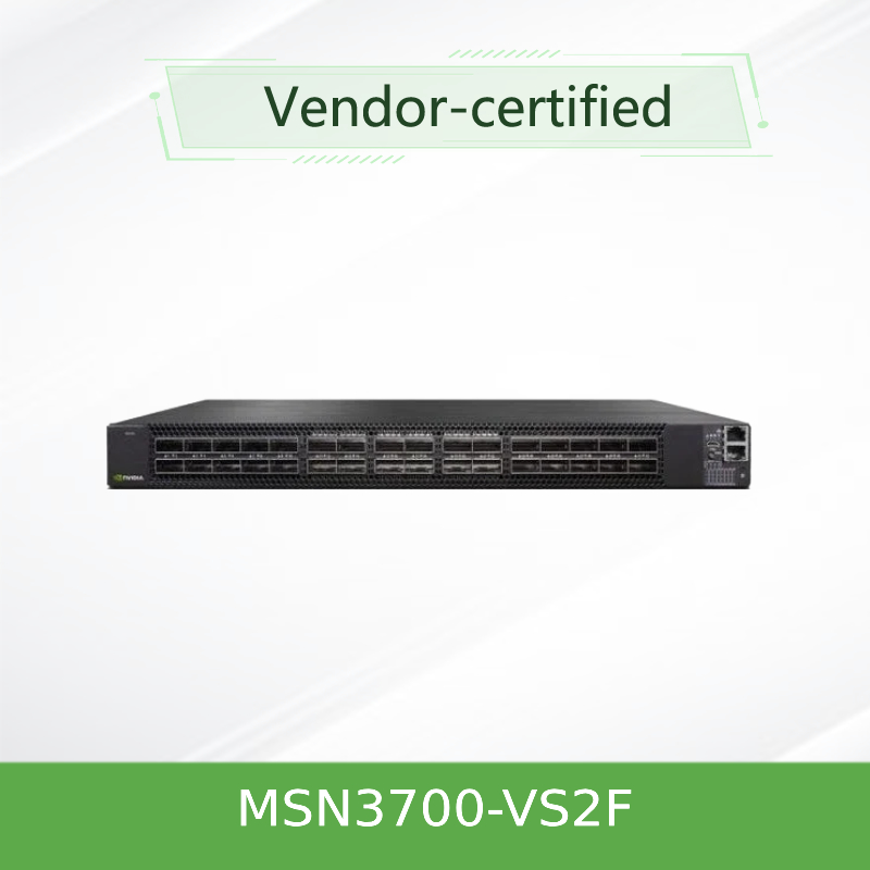 MSN3700-VS2F 200GbE Przełącznik sieciowy Mellanox SN3000 1U do montażu w stojaku