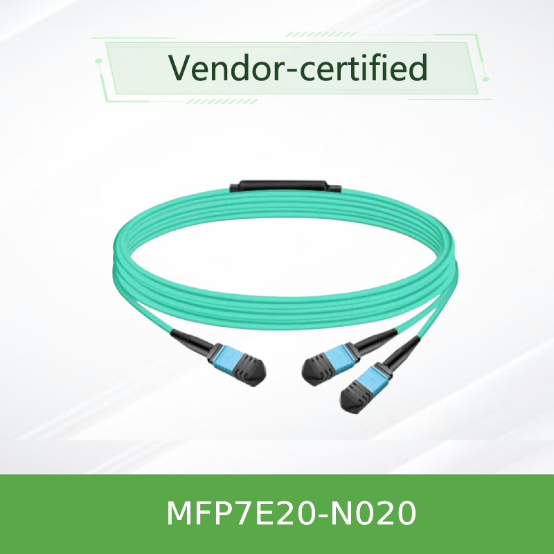 Nvidia Mfp7e20-Nxxx Optical Multimode Splitter Fiber Cable Mfp7e20-N020 Mmf, MPO12 APC do 2xmpo12 APC