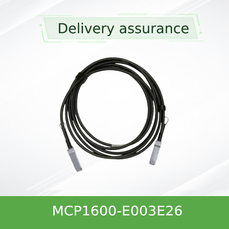 MCP1600-E003E26 Bezpośrednio podłączany kabel miedziany InfiniBand EDR Do 100 Gb/s QSFP28 3 m Czarny 26AWG