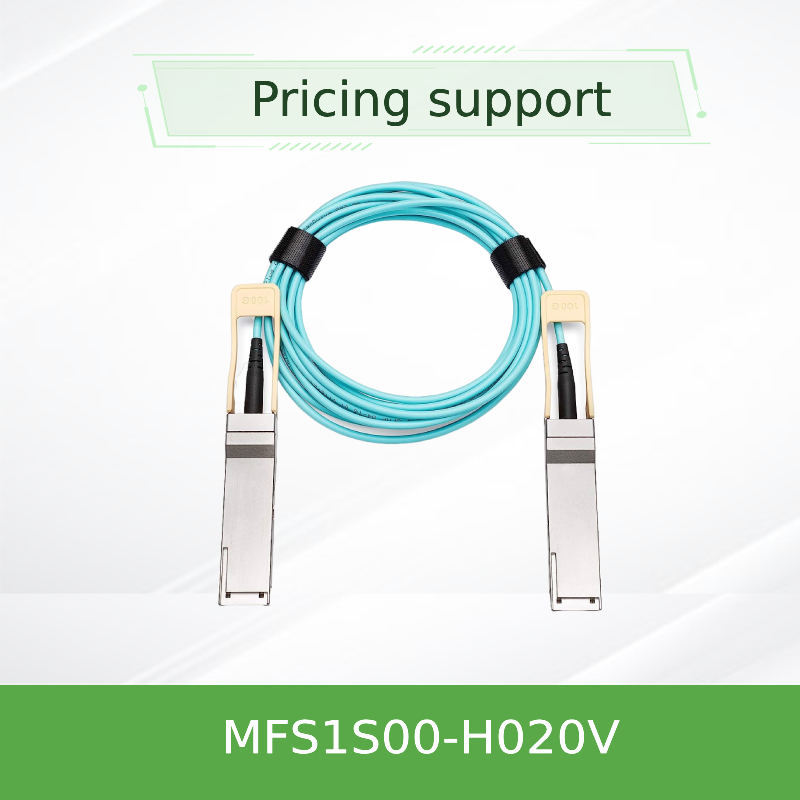 MFS1S00-H020V(980-9I45T-00H020) Mellanox Kabel AOC Ethernet 200GbE QSFP56 Aktywny Kabel Optyczny kable infiniband