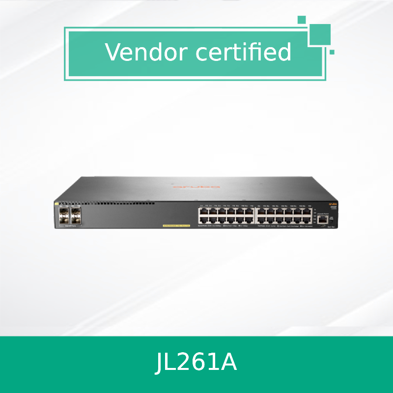 Przełącznik Hpe Aruba Networking 2930f 24G Poe+ 4SFP 370W (JL261A) nowy i oryginalny
