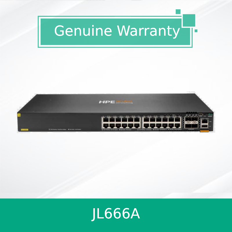 Jl666A 6300f Seriale 24X Porty 10/100/1000baset Poe+ Porty i 4X 1/10/25/50g SFP Porty Network Ethernet Switch