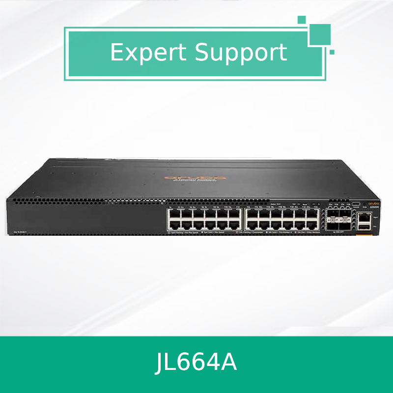 Przełącznik Aruba 6300m Series Switch 24-portowy 1 GbE i 4-portowy SFP56 Switch Jl664A