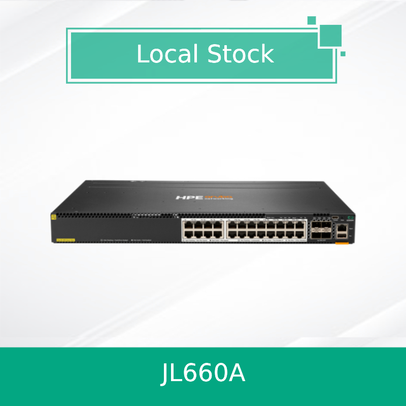 Hpe Aruba Networking Cx 6300m 24 Hpe Smart Rate Poe i 4 przełączniki SFP56 (JL660A)