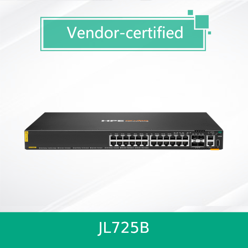 100% oryginalne produkty Hpe Aruba Networking Cx 6200f 24G Class-4 Poe 4SFP+ 370W Switch (JL725B)