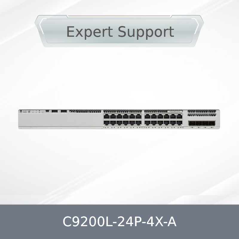 Nowy oryginalny fabryczny zapieczętowany C9200L-24p-4X-a 9200L 24-port Poe+ 4 X 1g Network Advantage Ciscos Switch C9200L-24p-4X-a