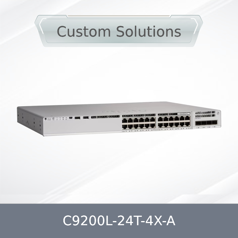 Oryginalny Nowy Cisco C9200L-24t-4X-a Catalyst 9200L 24-Port 4X 1g Snmp Stackable Qos Lacp Cisco Switch C9200L-24t-4X-a