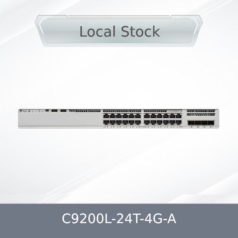 Nowy, oryginalny, fabrycznie zapieczętowany C9200L-24t-4G-a 9200L 24-portowy PoE+ 4G Network Advantage Switch Cisco C9200L-24t-4G-a