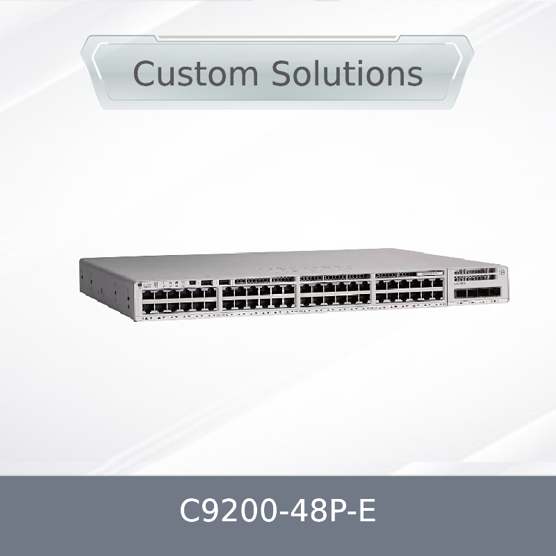 C9200-48p-E 48x 1g RJ45 Poe+ Port Przełącznik sieciowy 48 portów Poe+ Network Essentials z X1 Zasilacz AC