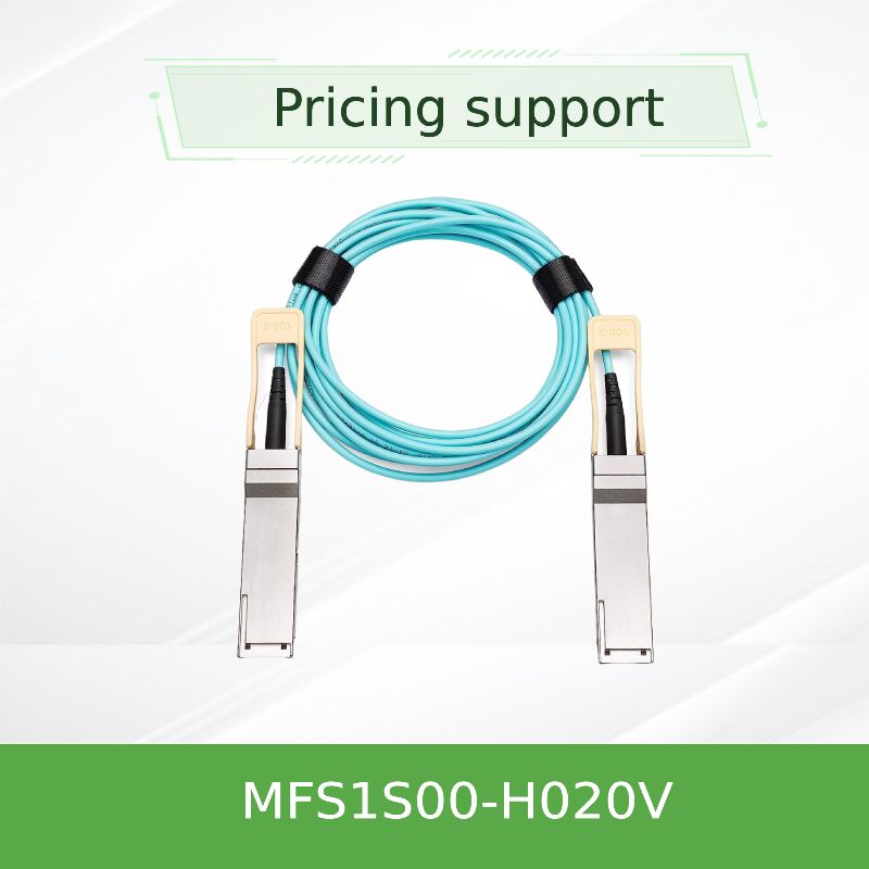 mellanox MFS1S00-H020V 20m 200Gb/s QSFP56 Aktywny kabel optyczny Długotrwałego Centrum Danych Rozwiązanie połączenia