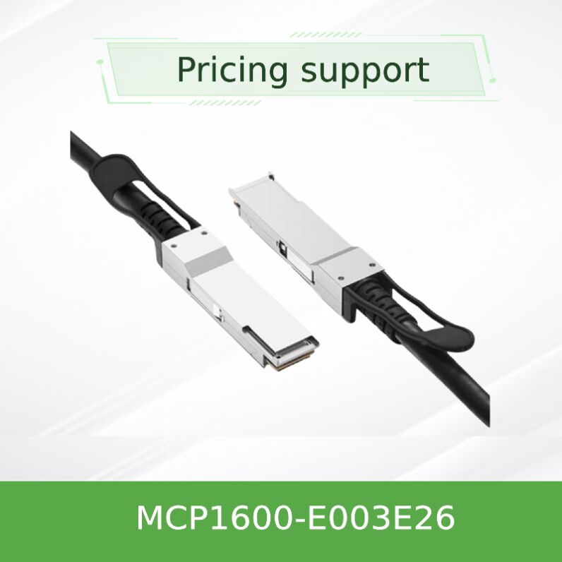 Kabel miedziany NVIDIA Mellanox MCP1600-E003E26 100Gb/s QSFP28 Passive Direct Attach – 3m, EDR InfiniBand, niskie opóźnienia, niemal zerowe zużycie energii do połączeń centrów danych