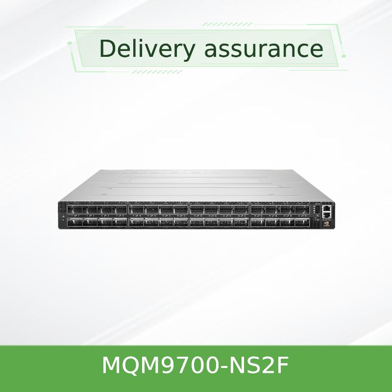 NVIDIA Quantum-2 QM9700-NS2F Managed InfiniBand Switch 64-Port 400G NDR 51.2 Tb/s Throughput P2C Airflow