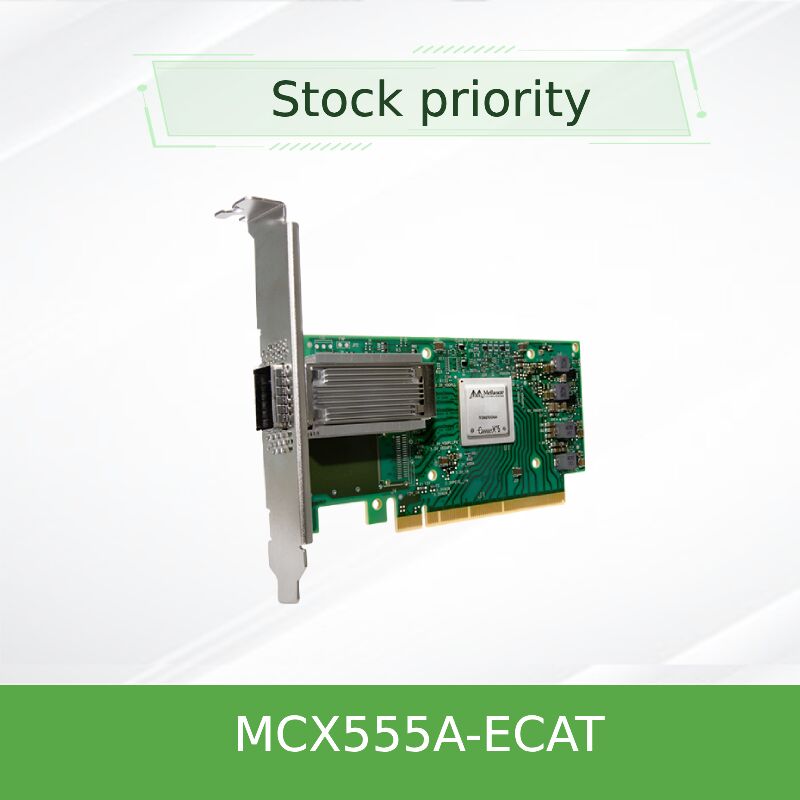 NVIDIA MCX555A-ECAT 100Gb/s Single-Port QSFP28 InfiniBand Adapter PCIe 3.0 x16 ConnectX-5 Network Card