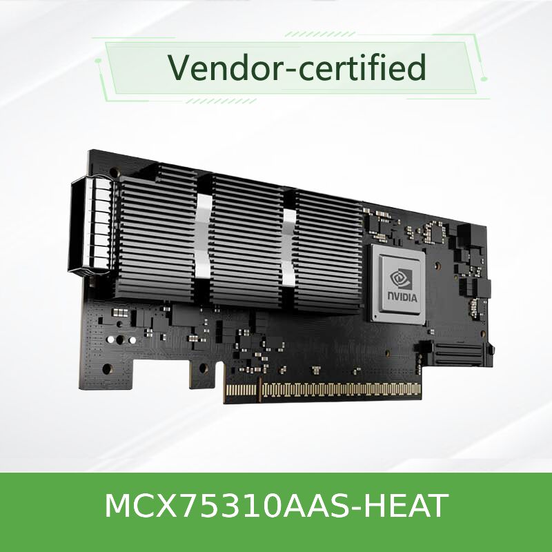 ConnectX‐7 MCX75310AAS‐HEAT 400G NDR Smart NIC